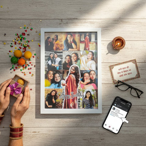 Personalized Birthday Photo Collage Frame | Custom Memory Gift
