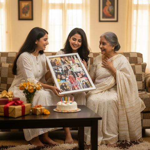 Personalized Birthday Photo Collage Frame | Custom Memory Gift