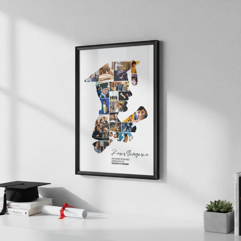 Personalized Graduation Photo Collage Frame | Custom Memory Gift