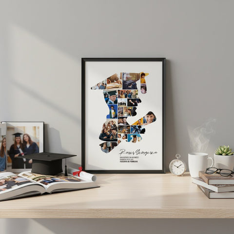 Personalized Graduation Photo Collage Frame | Custom Memory Gift