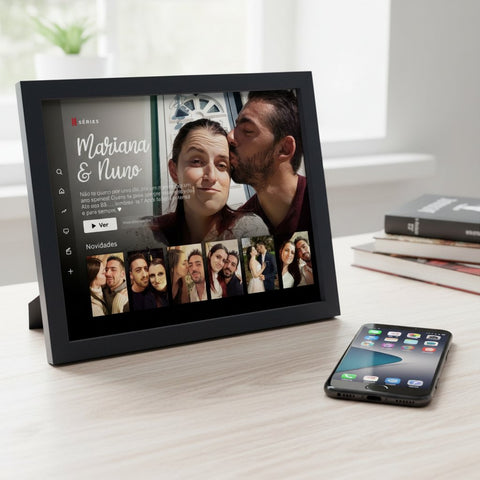 Personalized Netflix Style Couple Frame | Unique Romantic Gift