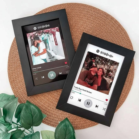 Custom Music Photo Frame | Personalized Song & Memory Art Gift