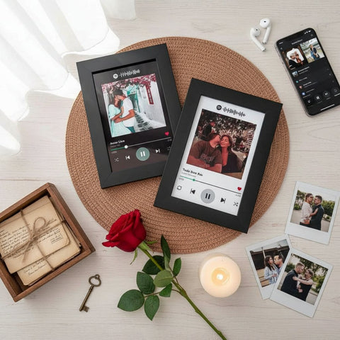 Custom Music Photo Frame | Personalized Song & Memory Art Gift