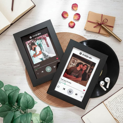 Custom Music Photo Frame | Personalized Song & Memory Art Gift