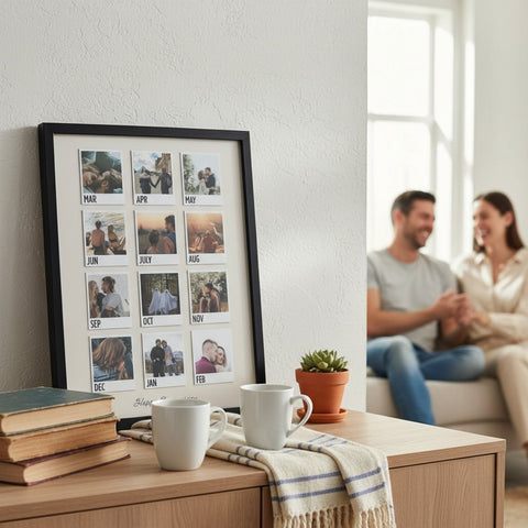 Personalized '12 Months of Love' Photo Frame | Anniversary Gift