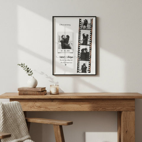 Personalized Anniversary Photo Frame - Custom Gift for Couples