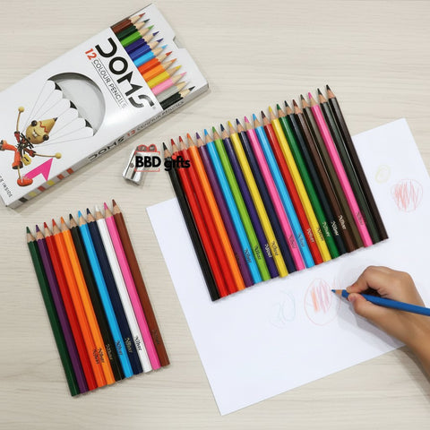Personalized Doms Colour Pencils Set - Custom Name Art Supplies