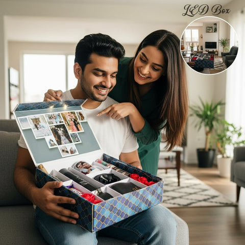 Personalized Men's Gift Hamper | Custom Flask, Wallet & Mug