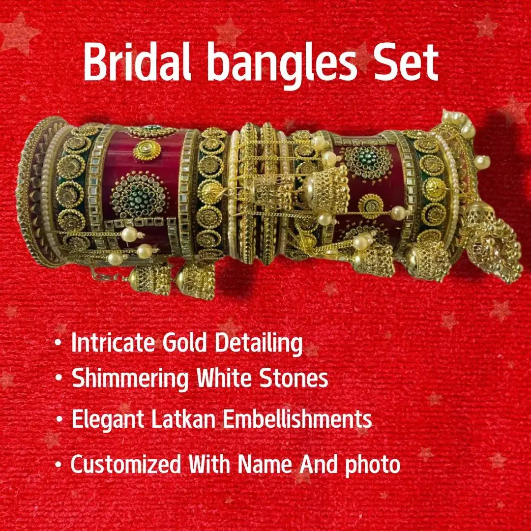 Bridal Chura Set with Large Latkans | Best Bridal Gifts