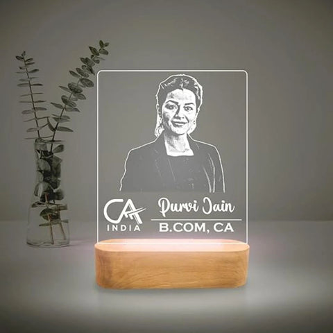 Personalized CA Lamp - Perfect Gift for Chartered Accountants