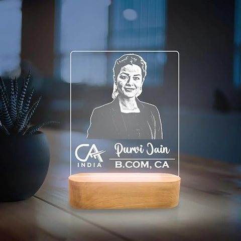 Personalized CA Lamp - Perfect Gift for Chartered Accountants