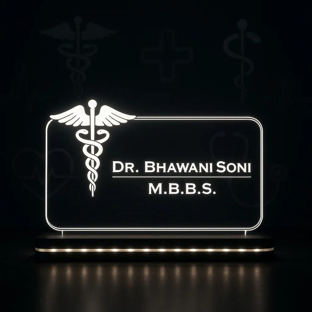 Customized Table Top With LED | Best gift for doctors – BBD GIFTS