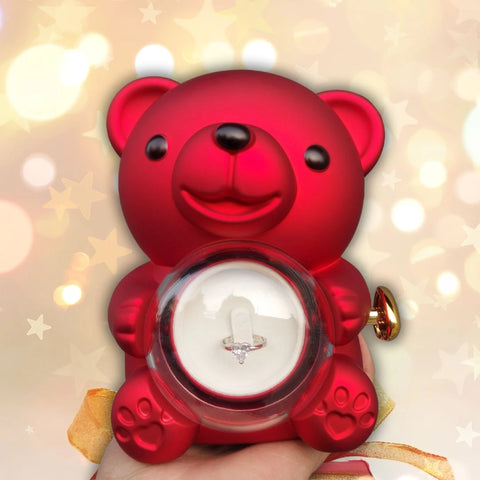 Cute Teddy Bear Gift Ring Box | Special gift For Girlfriend - BBD GIFTS