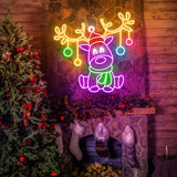 Christmas & New Year Neon Signs - Perfect Holiday Gifts & Room Decorations