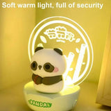 Panda Night Light – Wireless Mini Bedside Lamp for Kids