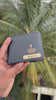 Personalized Dual Tone Men's Wallet 2.0 | Engraved Name & Charm