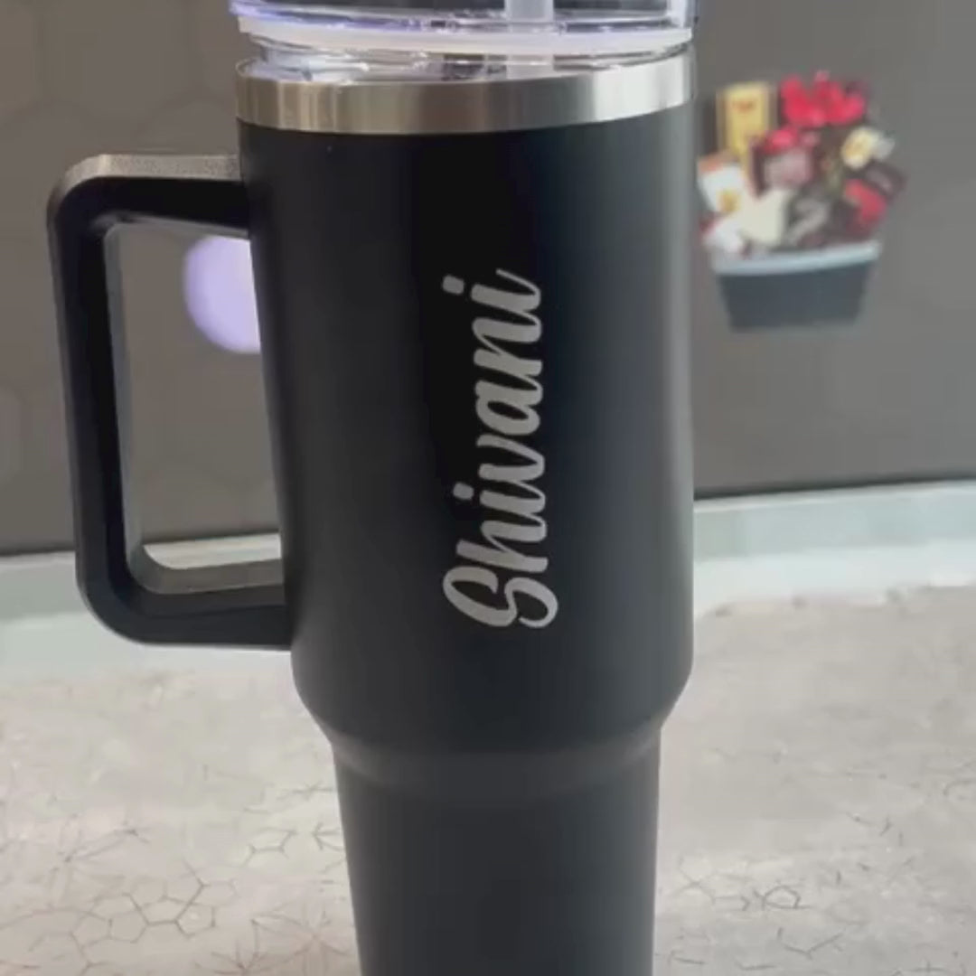 Personalized Stanley Mug – 1200ML Stainless Steel Travel Mug with Straw