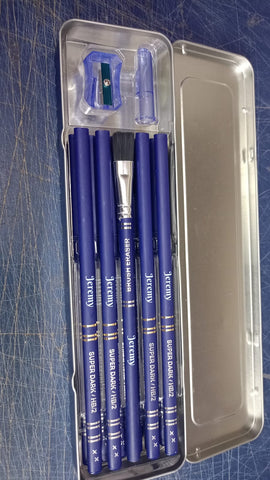 Customised  DOMS Superio Pencil box with engraved names | Pencils for school kids | Best return gifts  for kids