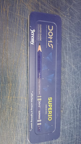 Customised  DOMS Superio Pencil box with engraved names | Pencils for school kids | Best return gifts  for kids