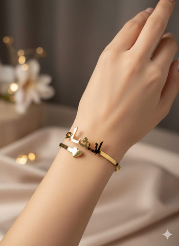 Customized metal name kada | Hand bracelet | Hand Chain | Gifts For Her