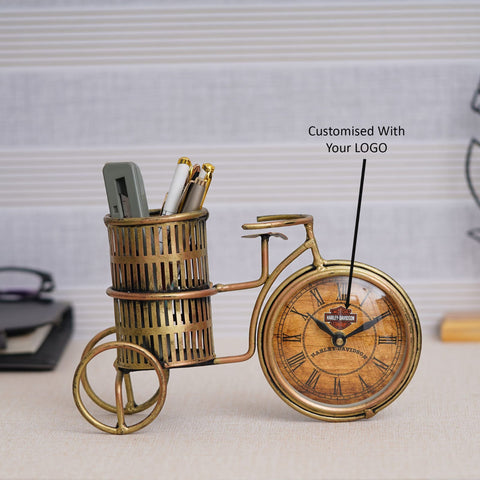 Cycle clock pen stand combo | Diwali Combo