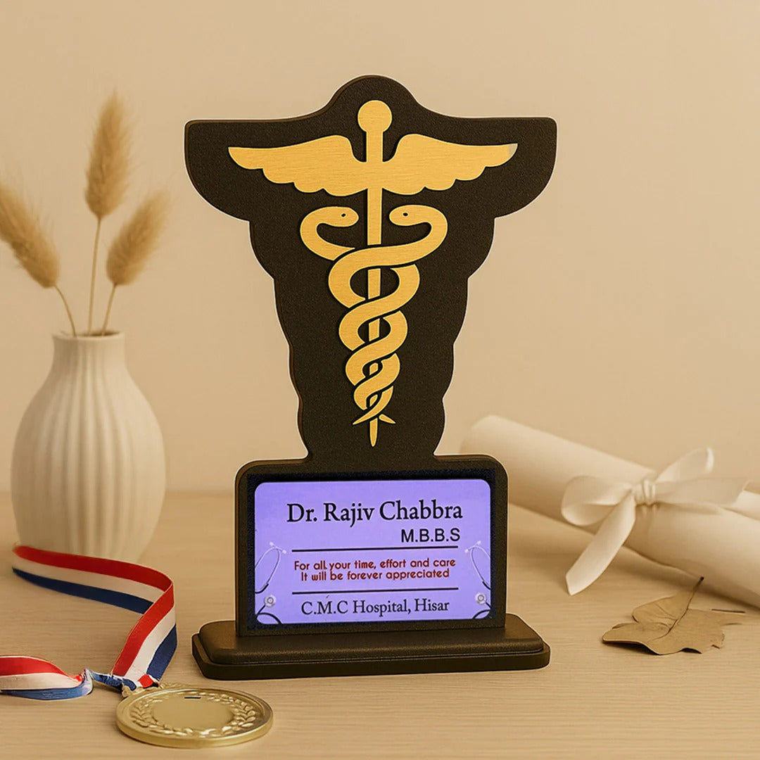Personalized Doctor Appreciation Trophy