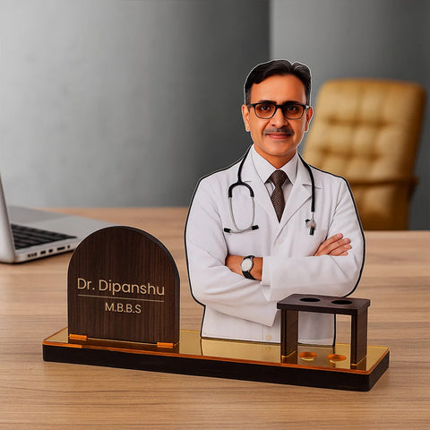 Personalized Doctor Table Nameplate