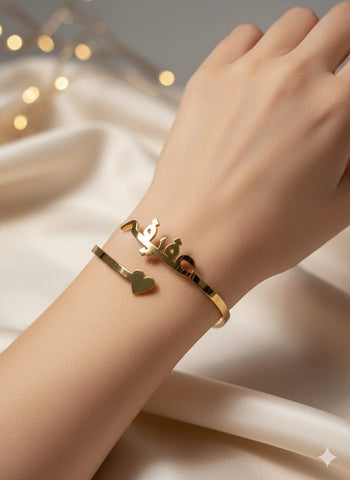 Customized metal name kada Hand bracelet Hand Chain Gifts