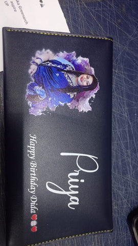 Customized printed minimal clutch