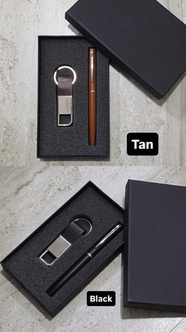 Customized Ruby Pen Keychain Set