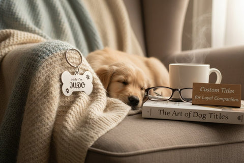 Personalized Bone Pet Keychain - Custom Engraved Dog Tag