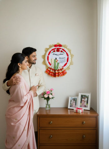 Personalized Wedding Couple Embroidery Hoop Decor | Custom Engagement Gift