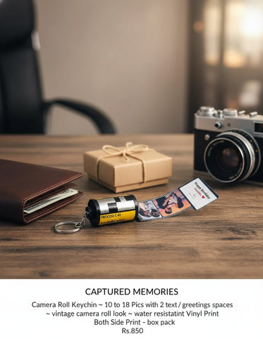 Personalized Photo Camera Roll Keychain | Custom Memory Gift