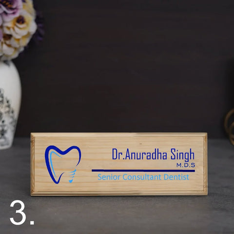 Denstist Name plate