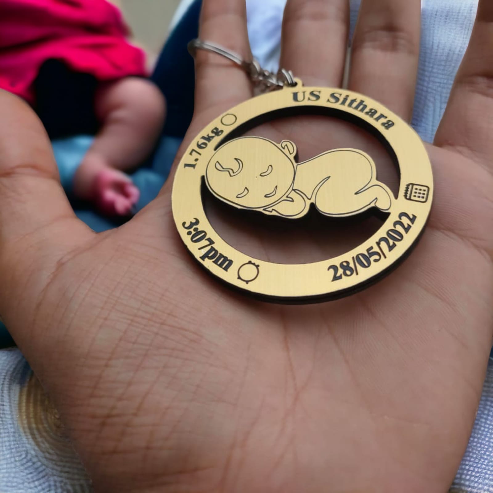 CUSTOMIZE BABY KEYCHAIN | Baby keychain | Return gift | Baby birth keychain | kids keychain