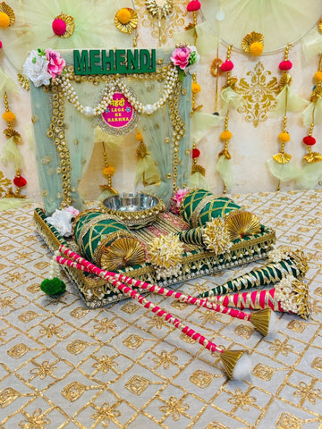 Customized mehandi platter