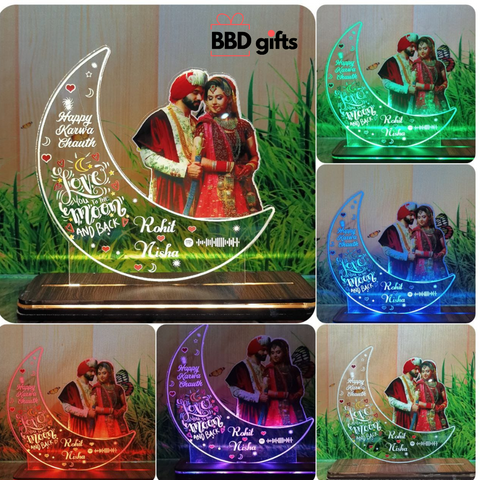 Customized Table Top With LED | Anniversary gifts | Gifts for couples | Best couple gifts under 1000 rs | Couple gifts - BBD GIFTS