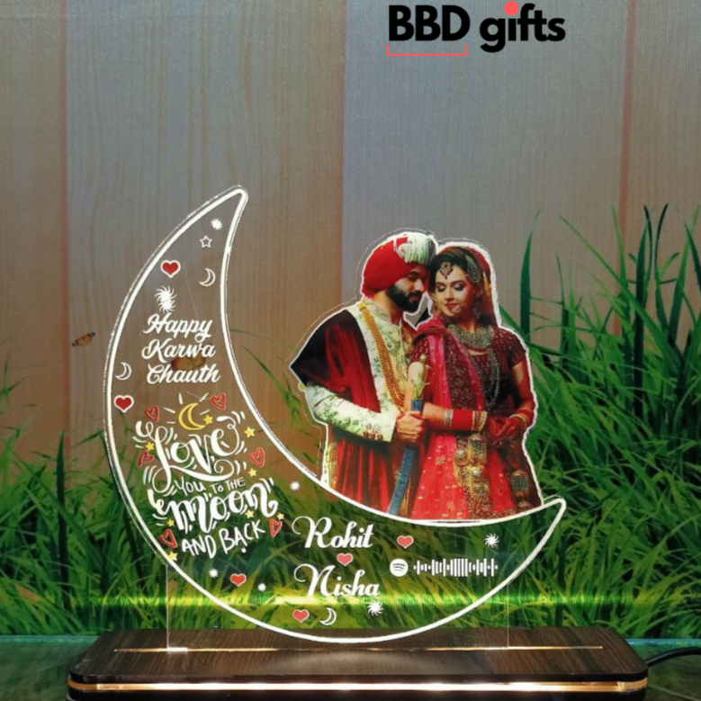 Customized Table Top With LED | Anniversary gifts | Gifts for couples | Best couple gifts under 1000 rs | Couple gifts - BBD GIFTS