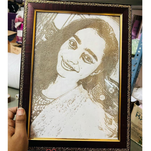 Customized Sand Art Sketch | Sand art sketch under 1500 rs | Best sand art for birthday | Buy sand art frames online | Sand art pictures under 1500 rs 