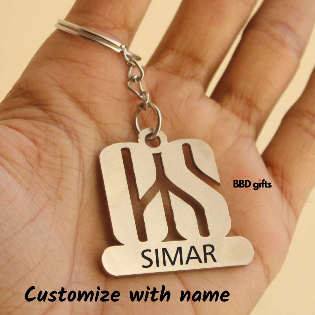 Customized stainless steel keychain for CS