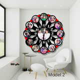 Customized wooden wall clock | Wall clocks under 1000 rs | best wall clocks for couples | custom made wall decors | buy customised wall clocks online