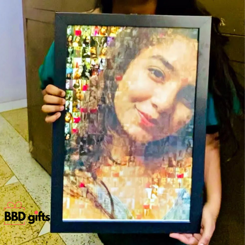 Custom made Mosaic frame | Best gifts for birthday | Best Mosaic frames | Best Anniversary gifts | Mosaic frames under 1500 rs | Best newyear gifts under 1200 rs