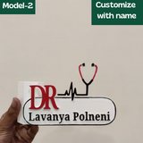 Doctor personalized Pen Stand|Customized name plate for Doctors 