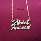 Name Pendant For Couple - Anniversary Gifts - Couple Gifts - Mangalsutra Chain