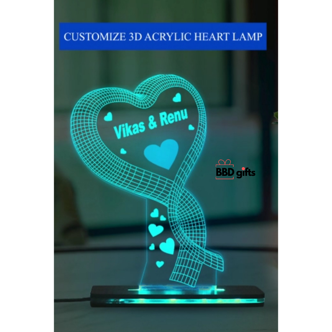 Customized arcylic encriving frame  | LED frames | Couple gifts|Anniversary gifts | Custom made LED frames 
