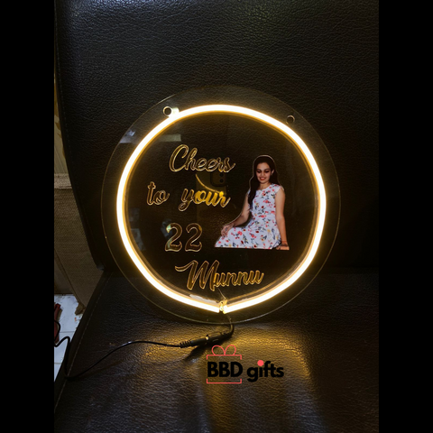 Customized Acrylic Neon Light With Names - BBD GIFTS