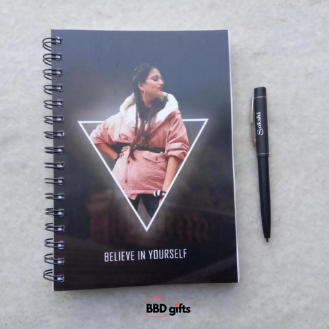 Customized Diary & Pen Combo | Custom made book | Book with pictures | Custom made books under 700 rs | Pen and dairy combos