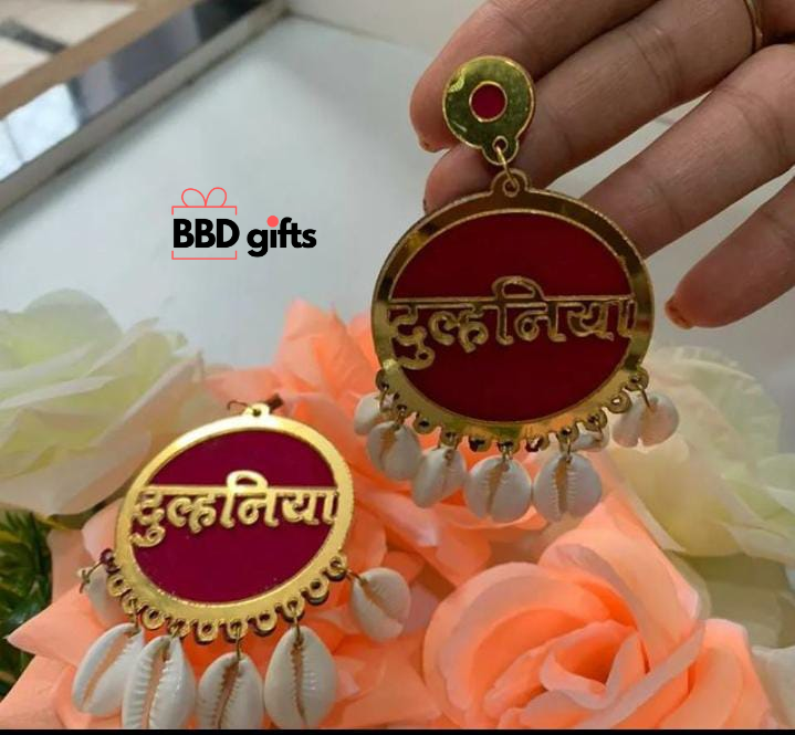 Dulhaniya earrings with sheels