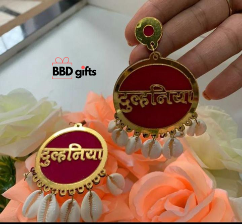 Dulhaniya earrings with sheels