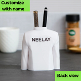 Customized Chef Pen Stand | Personalized Chef Coat Pen Stand | Customized Chef Coat Pen Stand